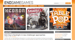 Desktop Screenshot of endgamegames.com